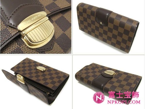 (LOUIS VUITTON)ルイヴィトン ブランドコピー ダミエ長財布 ポルトフォイユシスティナ N61747